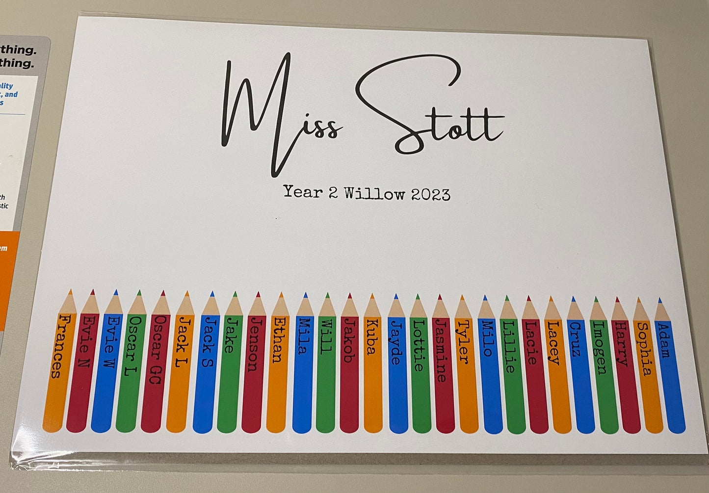 A4|A3 Personalised Teacher End Of Term Print