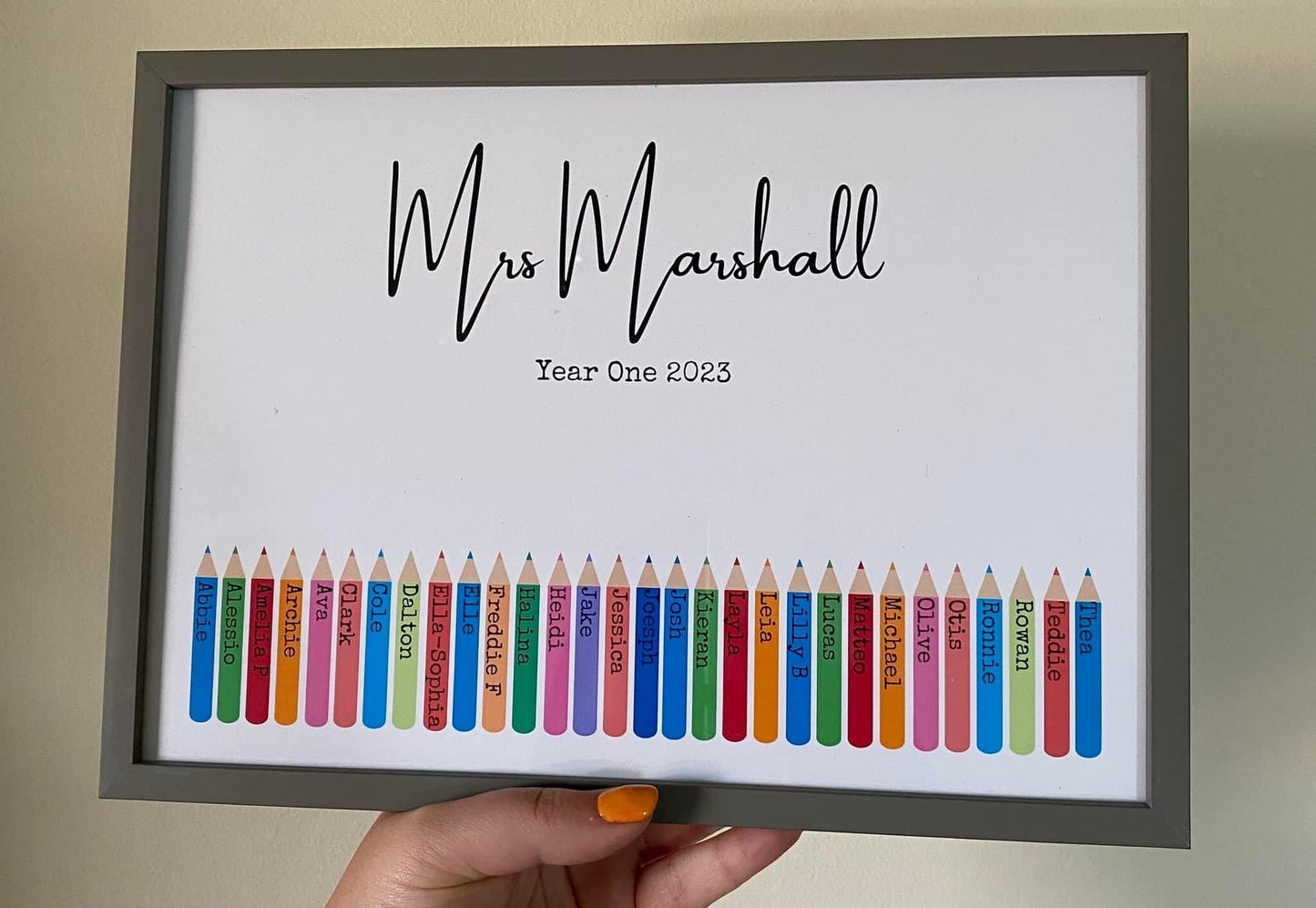 A4|A3 Personalised Teacher End Of Term Print