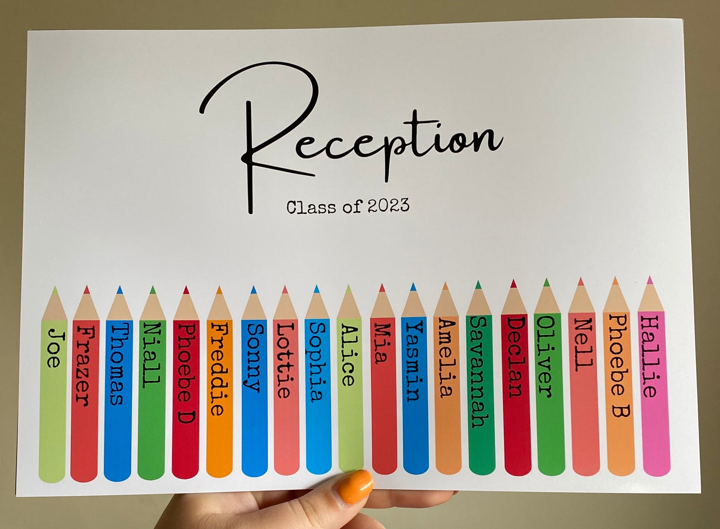 A4|A3 Personalised Teacher End Of Term Print