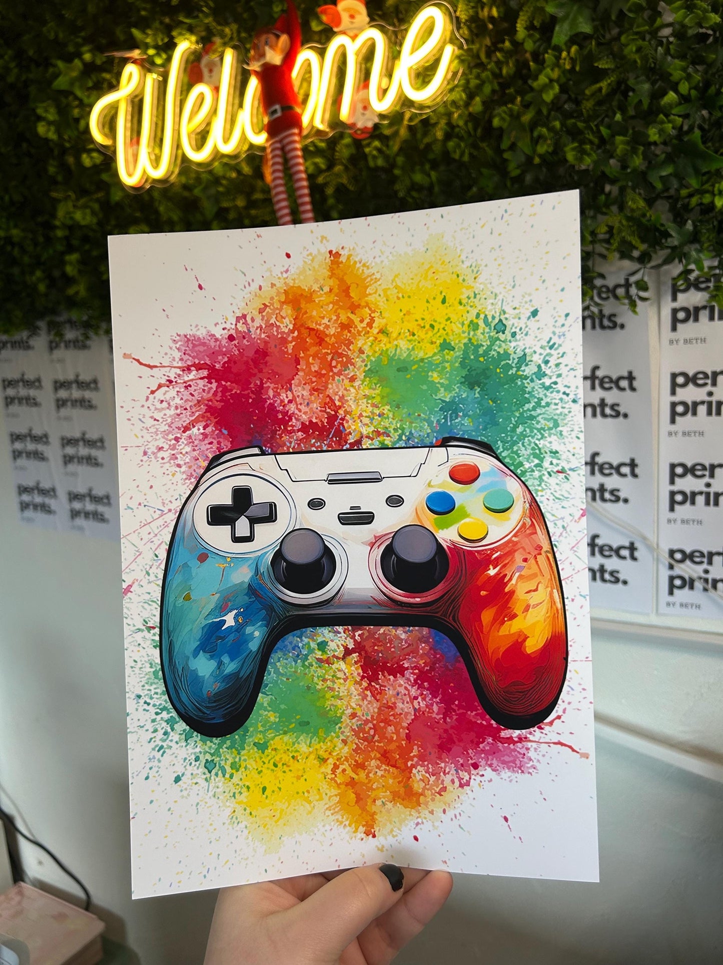 Set Of 3 A4|A3 Bright Gamer Prints