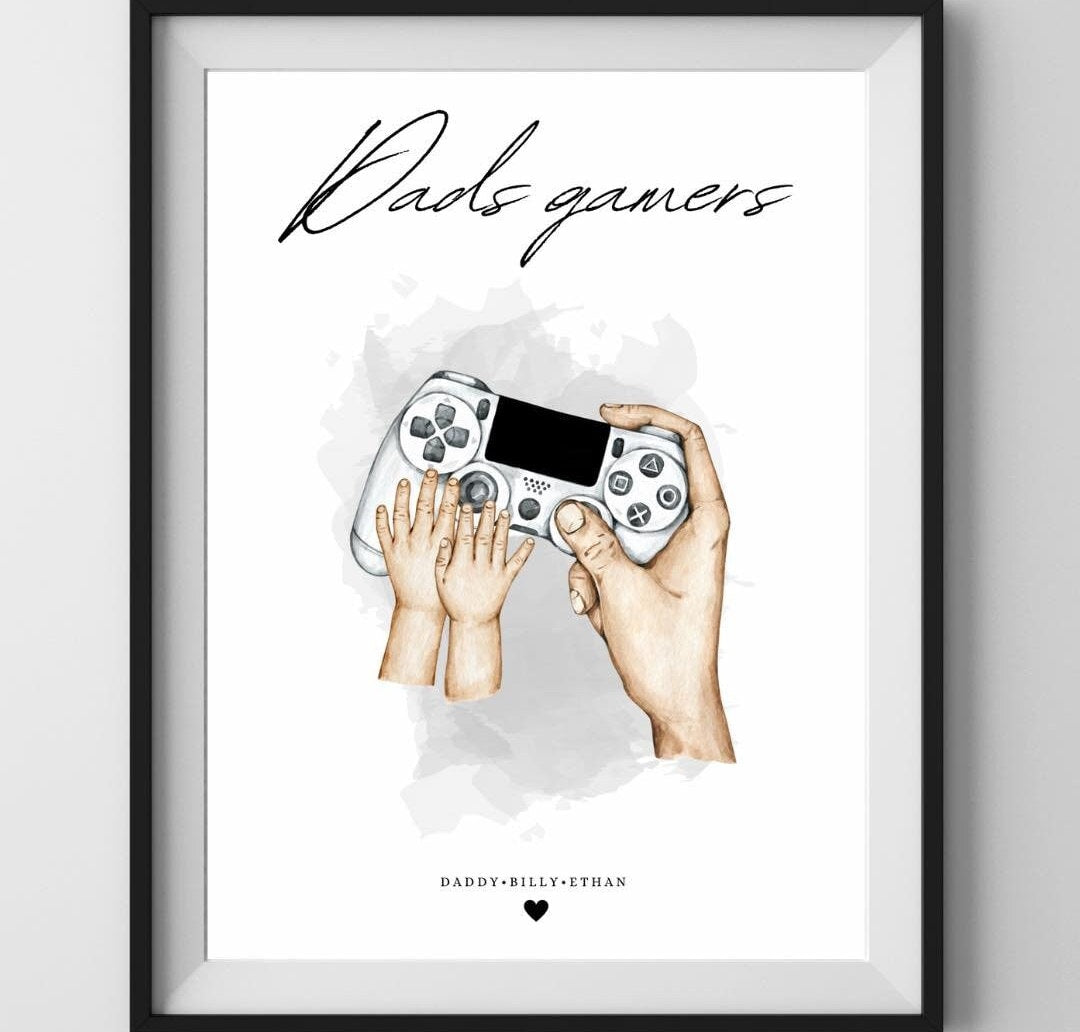 A4|A3 Daddy’s Gamers Print