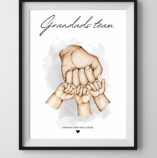 A4|A3 Daddy’s Team Print