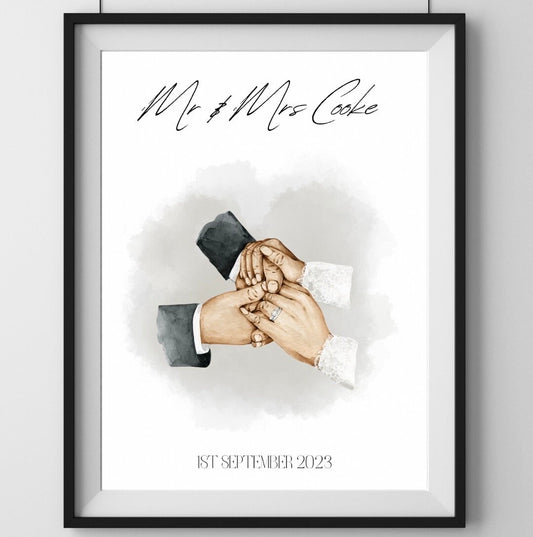 A4|A3 Mr & Mrs Print