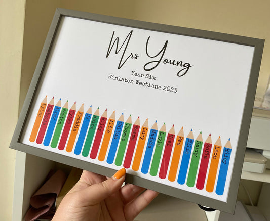 A4|A3 Personalised Teacher End Of Term Print