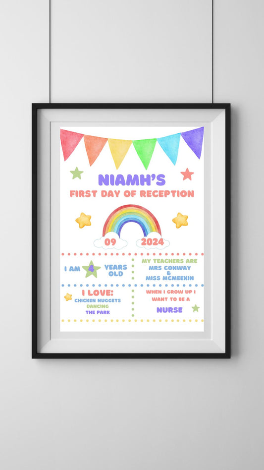 A4|A3 First Day Of School Print