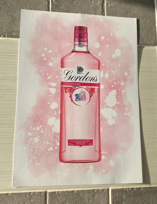 Set Of 3 A4|A3 Gin Prints