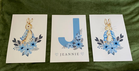 Set Of 3 A4|A3 Peter Rabbit Prints