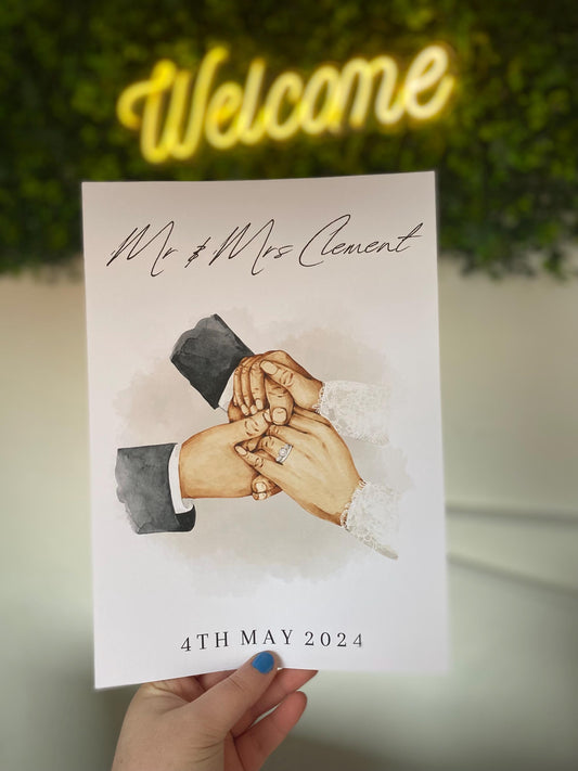 A4|A3 Mr & Mrs Print