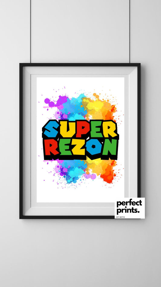 A4|A3 Super Mario Print