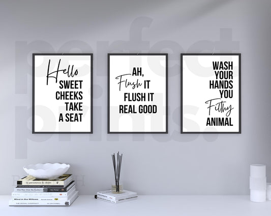 A4|A3 Bathroom Prints